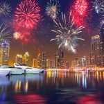 Фейерверк на Новый год в Дубае